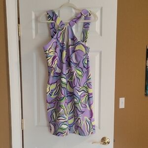 Boston Proper Multicolor Abstract Dress